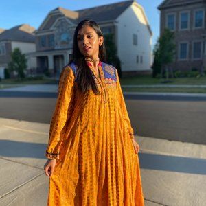 Long Orange Maxi